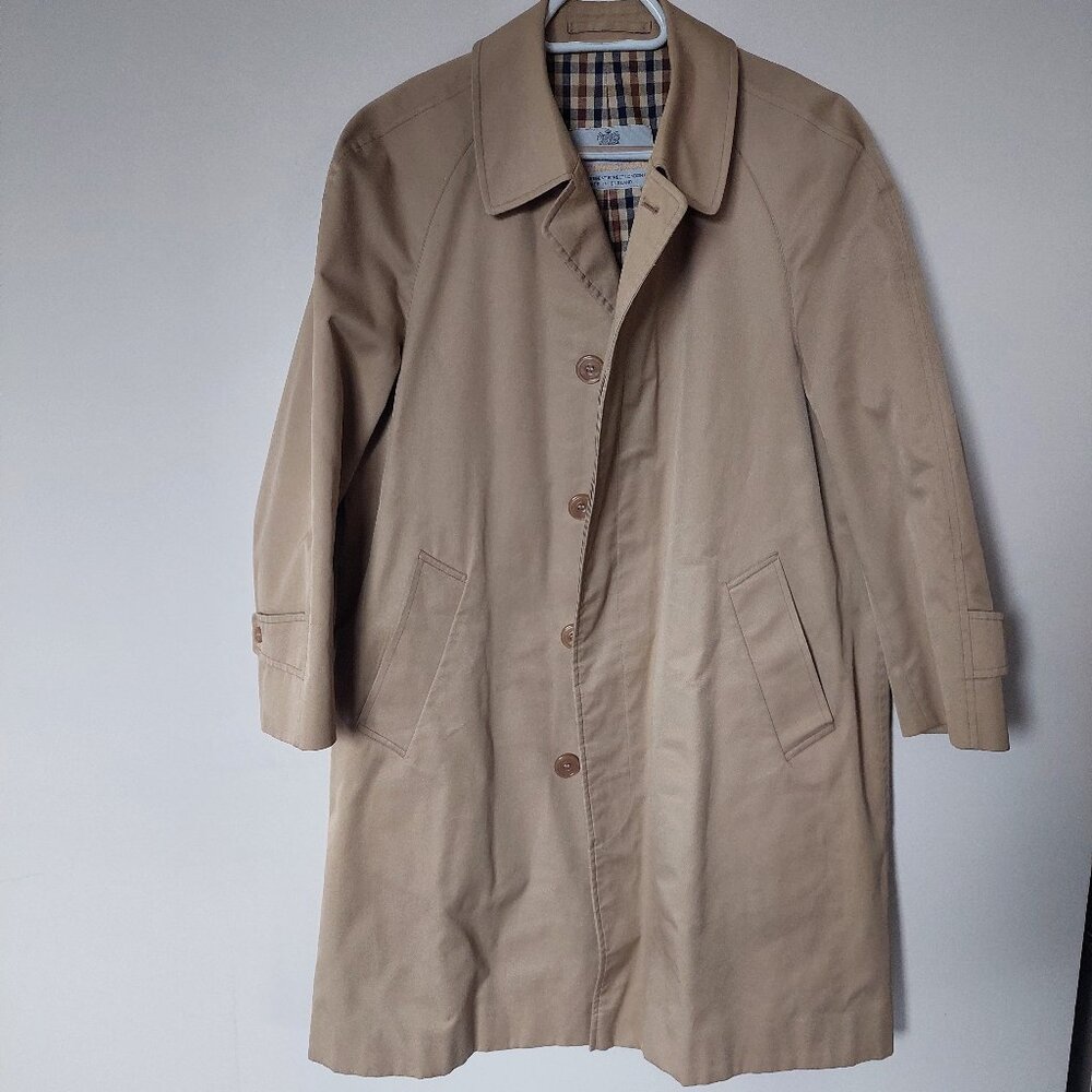 Aquascutum London Tan Trench Coat